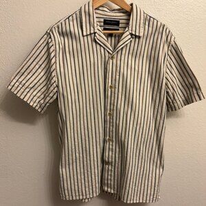 Camp Collar Funky Striped Shirt